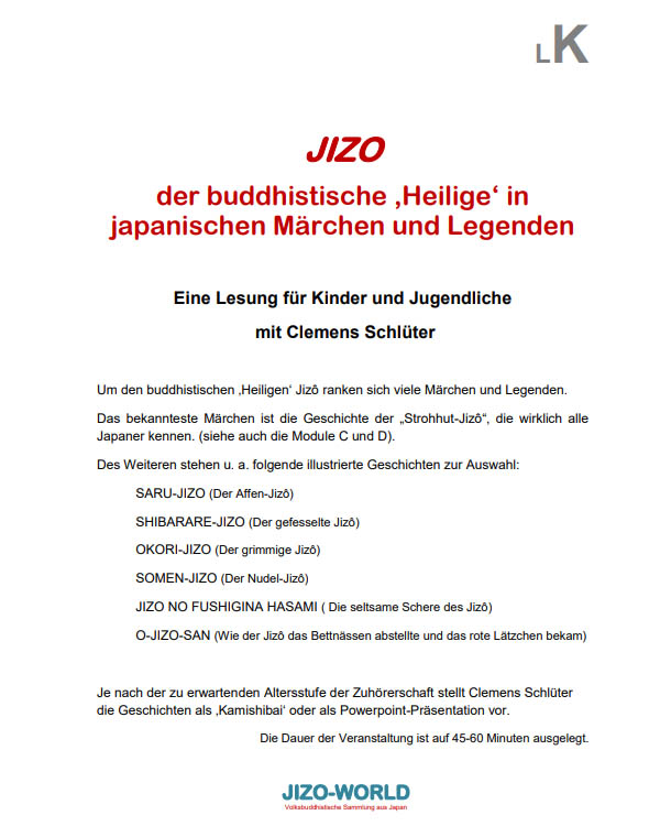 Jizo Bosatsu im japanischen Volksglauben